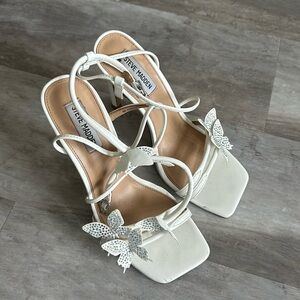 Steve Madden White Butterfly heels